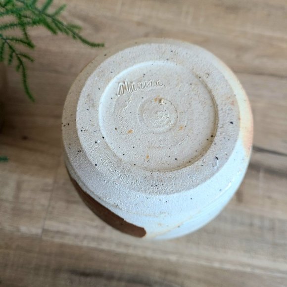 Handmade ceramic vase earthy colors. - Picture 5 of 8